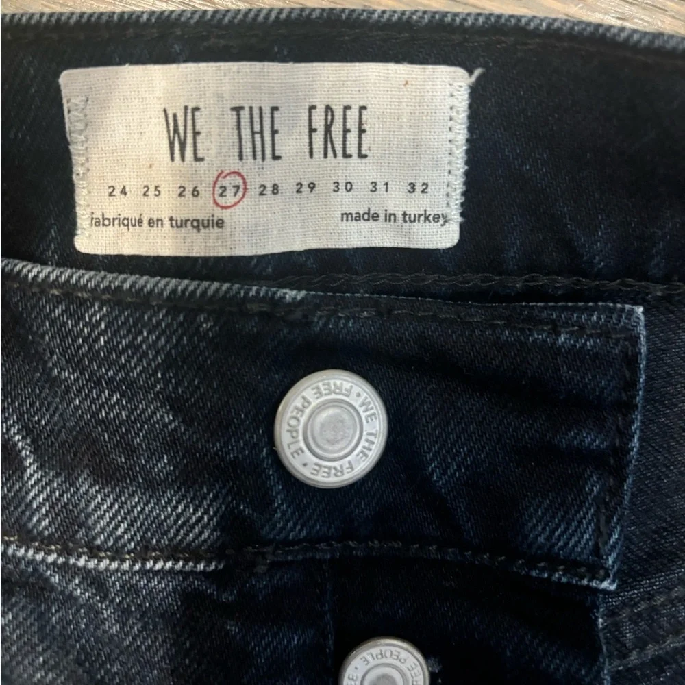 We the Free People Stella High Rise Skinny Distress Button Fly womens 27 jeans